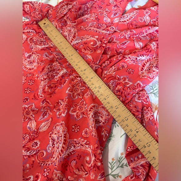 Japna NWT paisley print shorts romper tie waist size xs - Picture 6 of 10